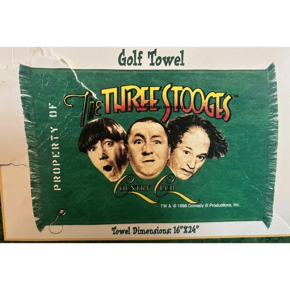 Vintage 1998 Property Of The Three Stooges Country Club‎ Golf Accessory Set